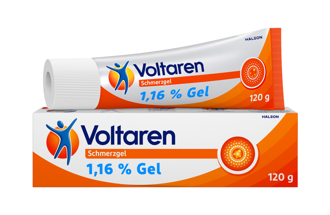 Voltaren Schmerzgel<br /> Das Schmerzgel mit der 3-fach-Wirkung